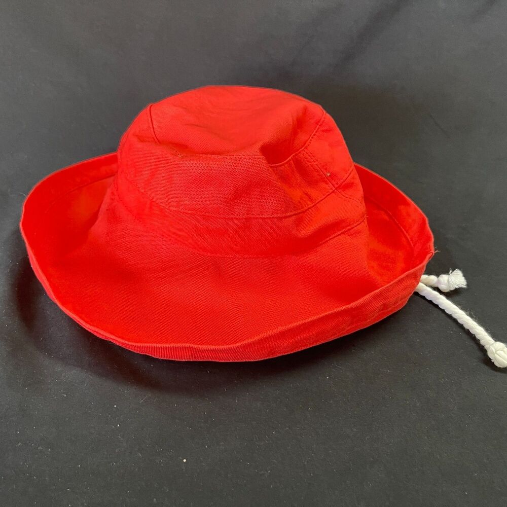 Scala Womens Hat Spf 50 Inside Draw String Red - image 3